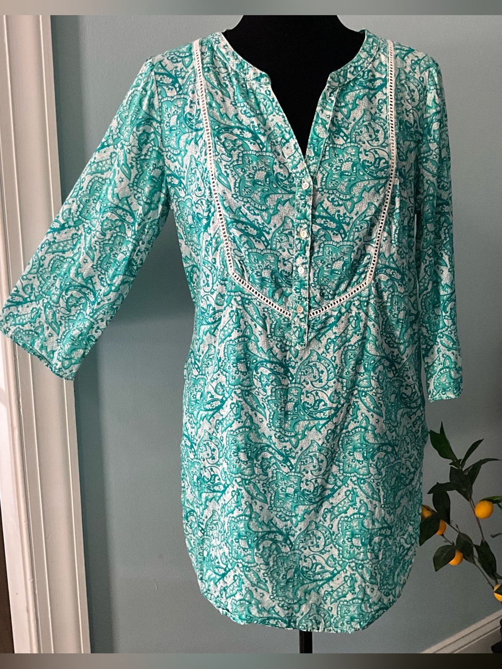 Cotton Bathing Suit Coverup Swim Cover Summer Cotton H&M Size Large Sz 12 LOGG